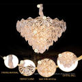 Glass Pendant Square Bedroom Chinese Supplier Golden Led Chandelier Light